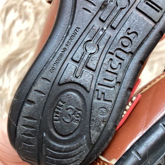 Brown Leather Dress Shoes with Moccasin Stitching and Buckle Accent - Picture 9 of 10